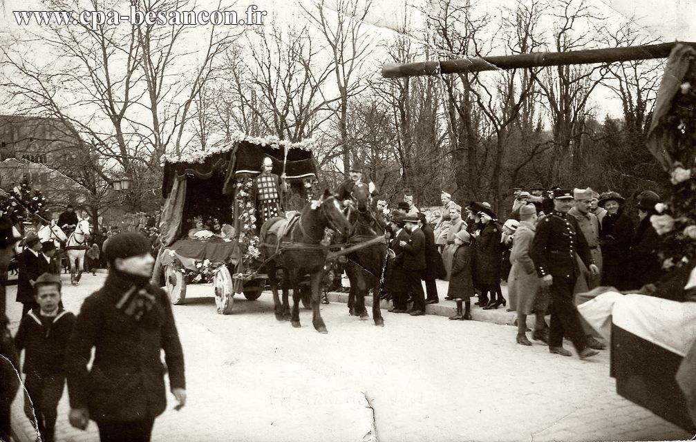 BESANÇON - Rond Point du Casino - Fête de la Mi-Carême - 20 Mars 1921